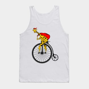 Funny Giraffe Santa Claus Tank Top